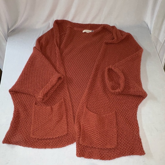 Anthro Sparrow Boho Pink Oversized Cardigan - Picture 2 of 8